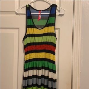 Colorful stripped dress